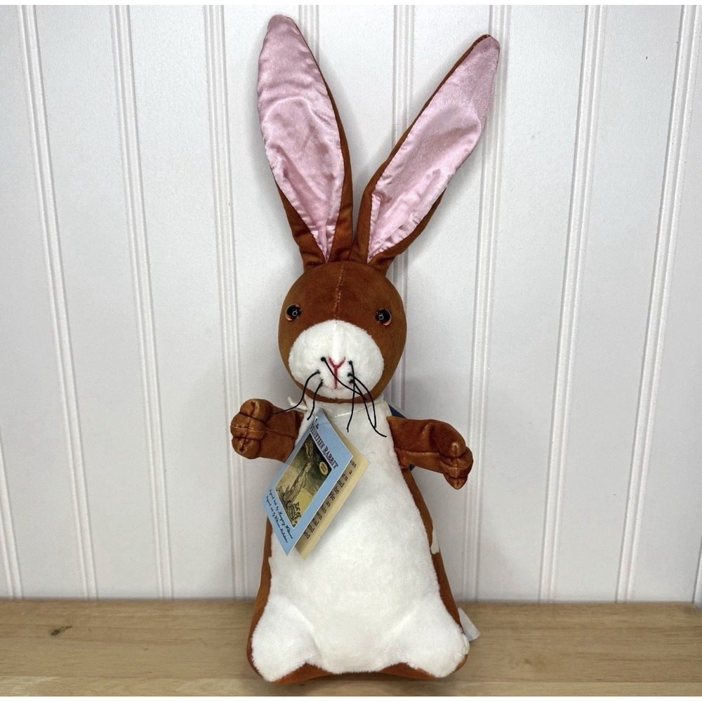 Velveteen Rabbit Bunny Plush Brown Velvet Stuffed Animal New Tags Toy Yottoy